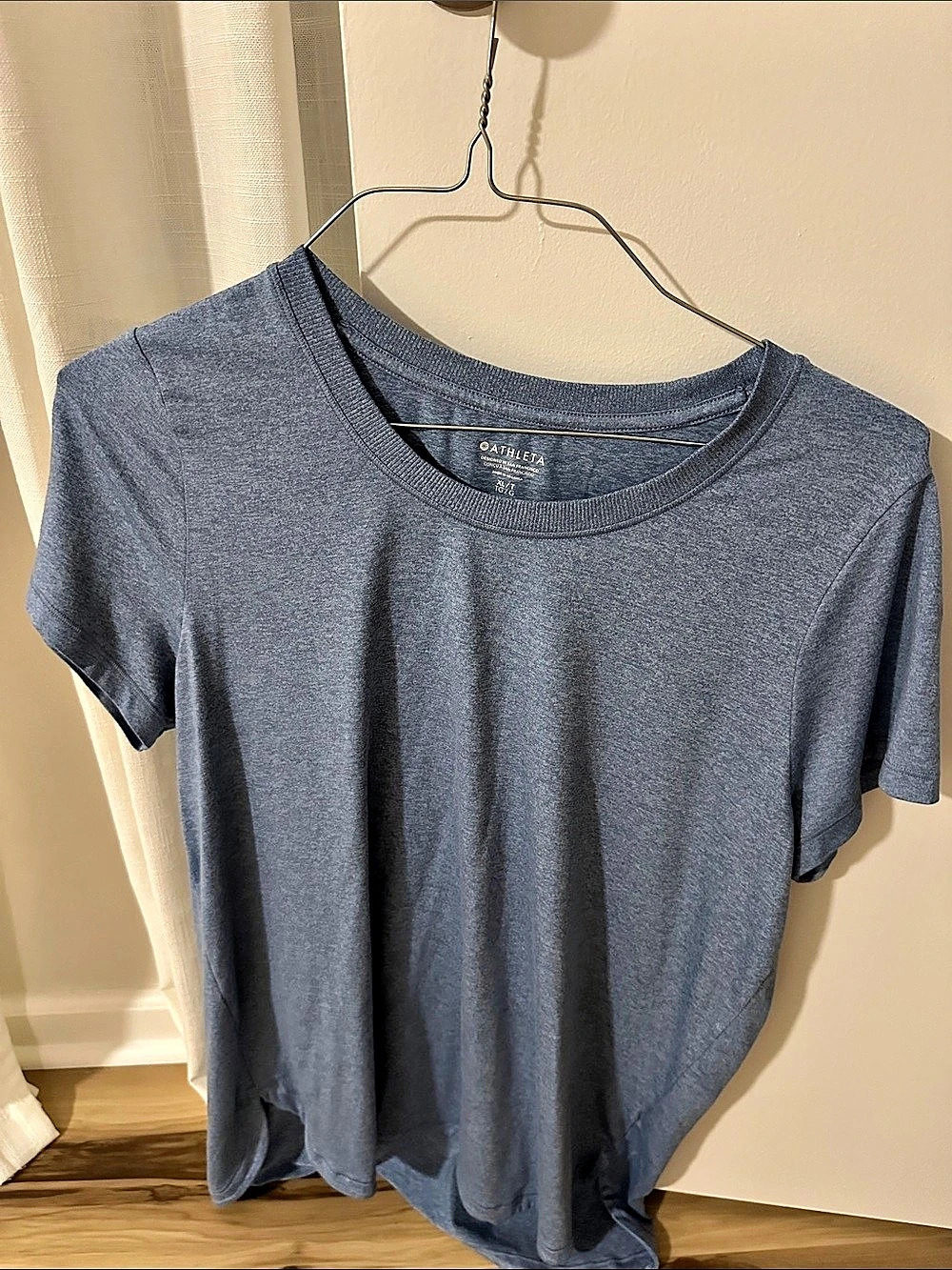 Athleta Uptempo Tee Blue Short Sleeve Tee XL